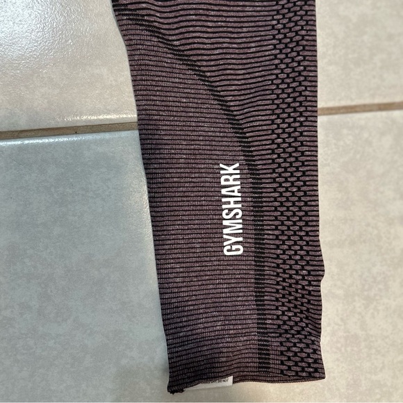 Gymshark Dark Purple Textured Leggings - Picture 3 of 9